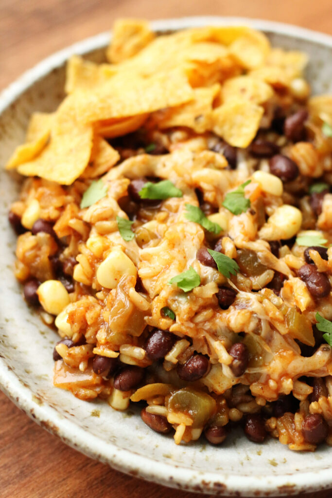 Dave Ramsey Better than I Deserve Casserole Rice and Beans Recipe in the Instant Pot