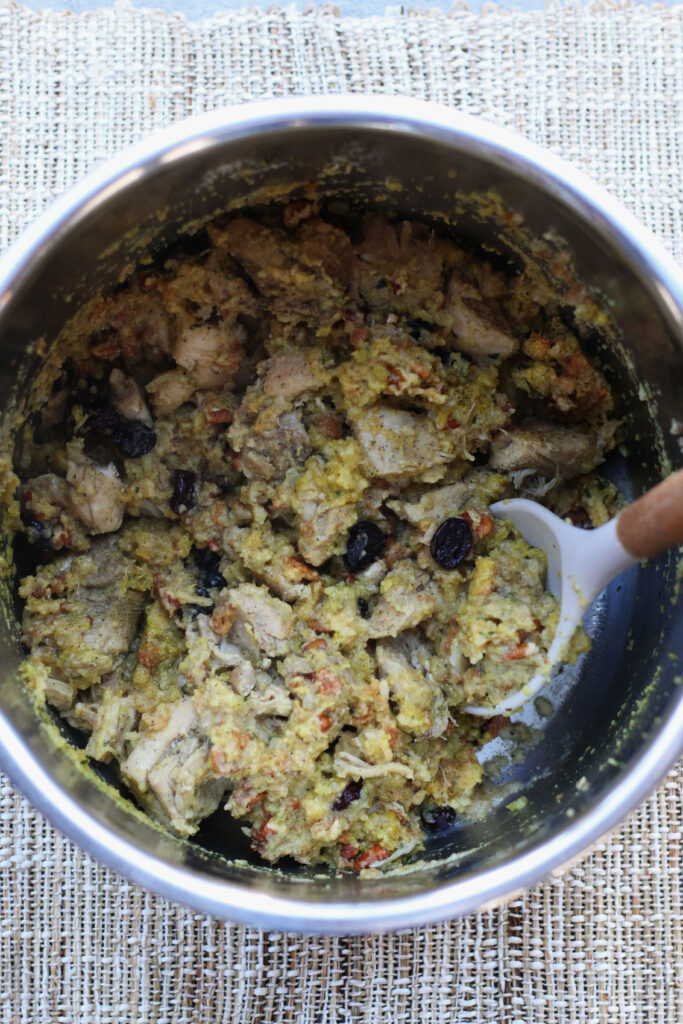 instant pot chicken and cornbread stuffing