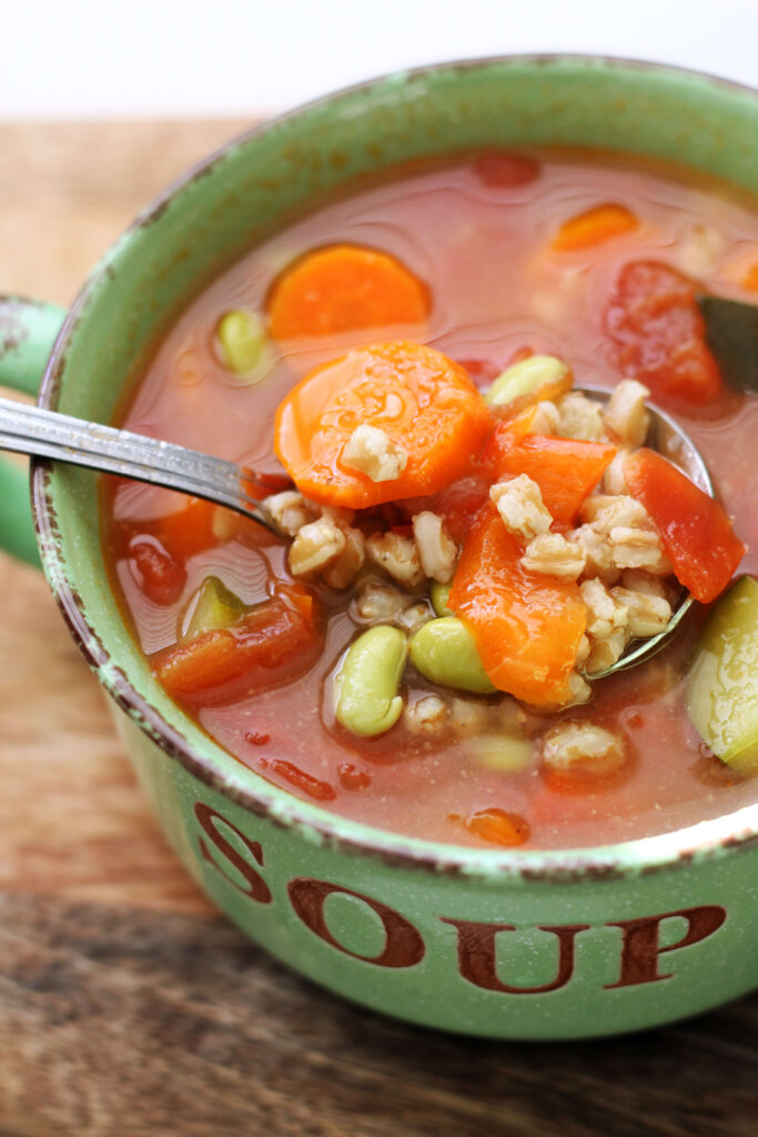 Vegetable Farro Soup (Instant Pot or Crockpot)