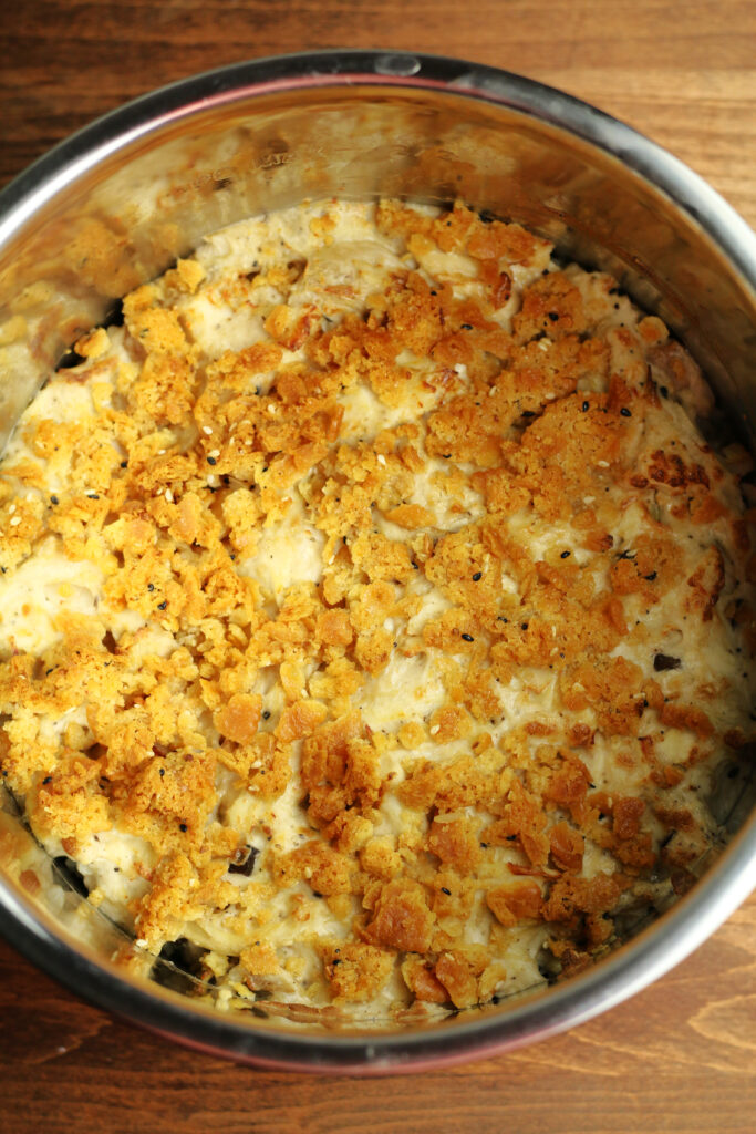 Instant Pot Healther's Chicken Casserole with Everything Bagel Seasoning