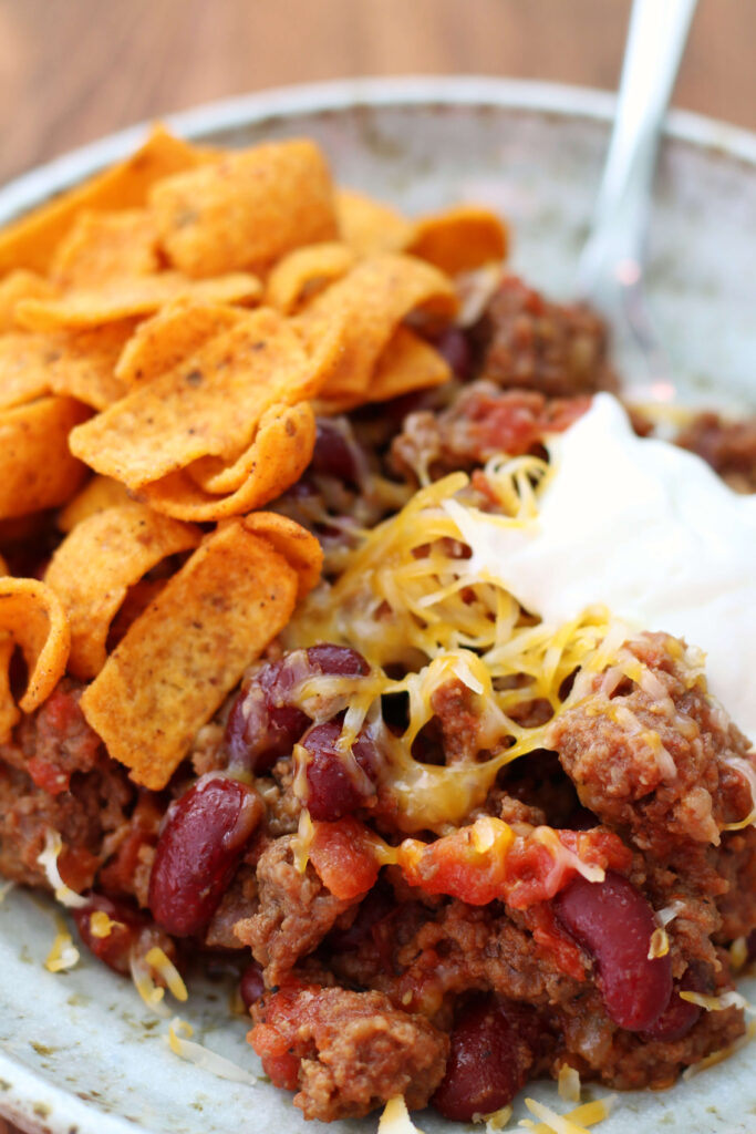 Instant Pot Beef and Beans with Fritos