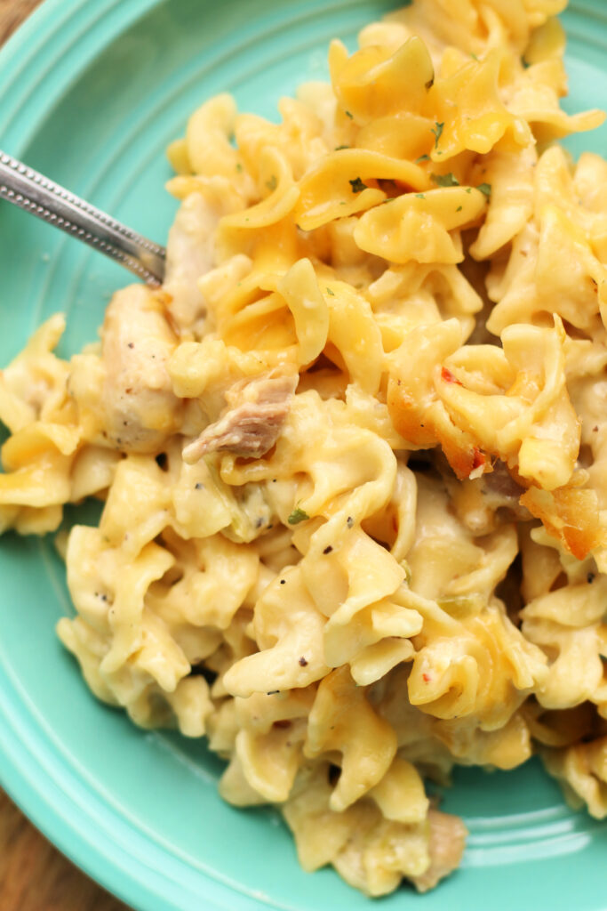 Chicken Noodle Casserole with Cheese