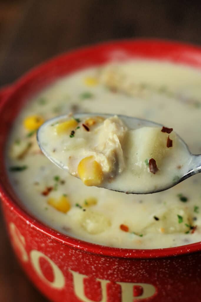 corn bacon chicken chowder