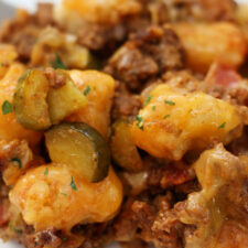 Bacon Cheeseburger Tater Tot Casserole