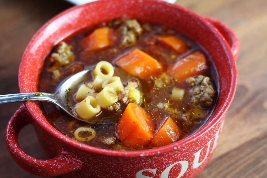 Cozy Italian Sausage Ditalini Soup (Instant Pot or Slow Cooker)