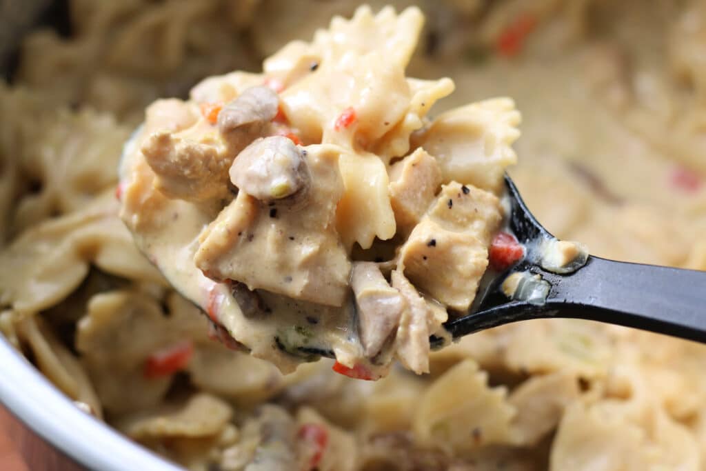 Creamy Turkey Bowtie Casserole (Instant Pot)