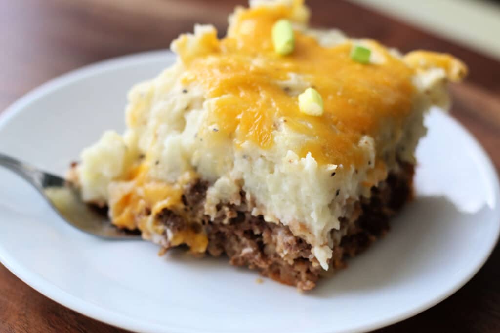 Loaded Potato and Meatloaf Casserole