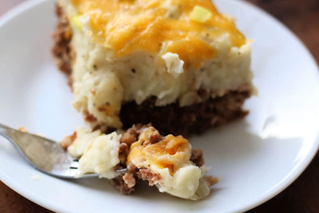 Loaded Potato and Meatloaf Casserole