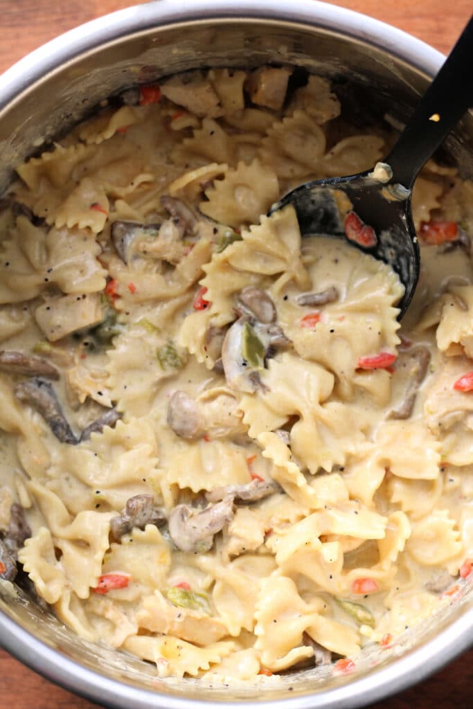 Leftover Turkey Bowtie Skillet