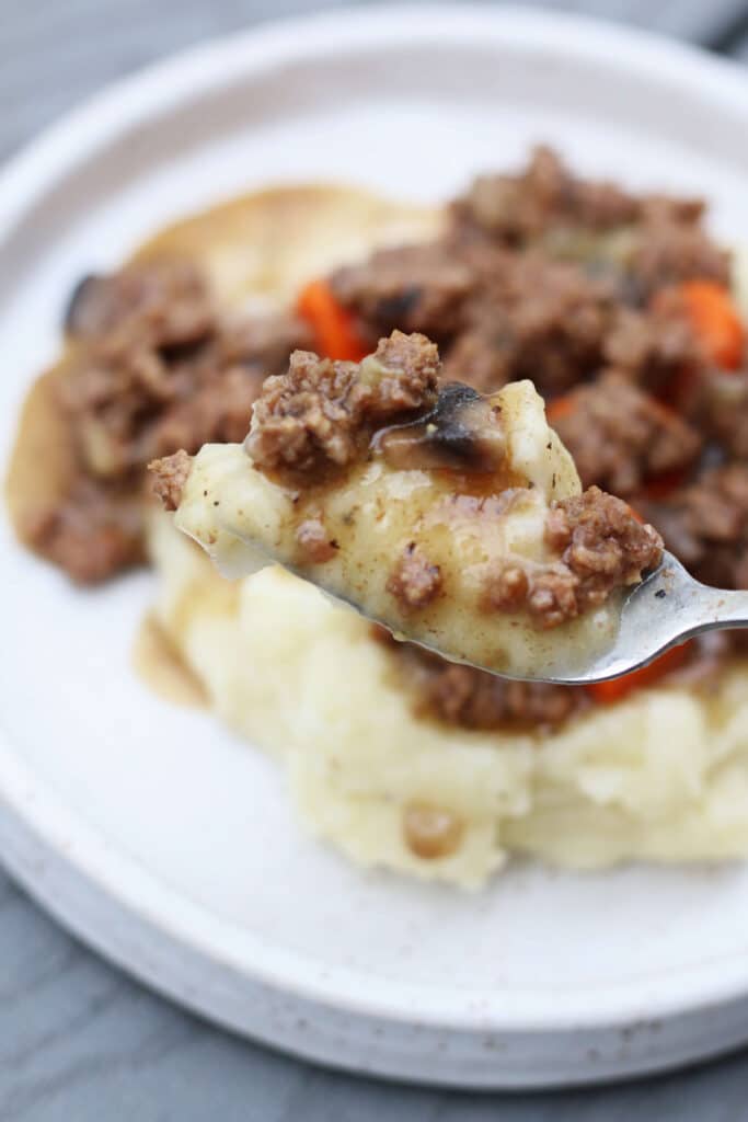 Mashed Potato Beef Casserole