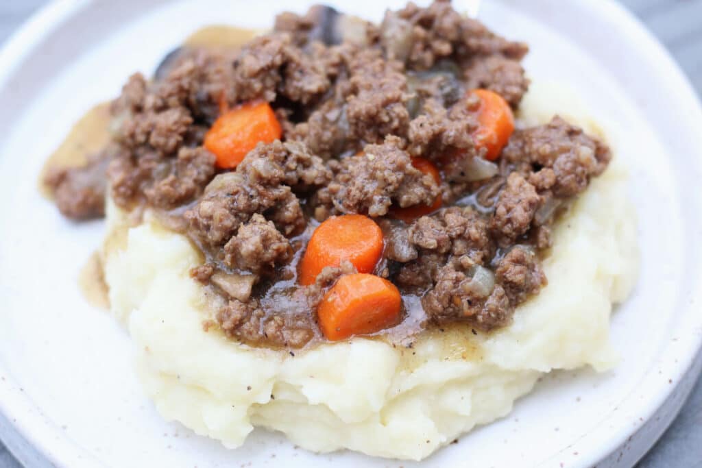 Mashed Potato Beef Casserole