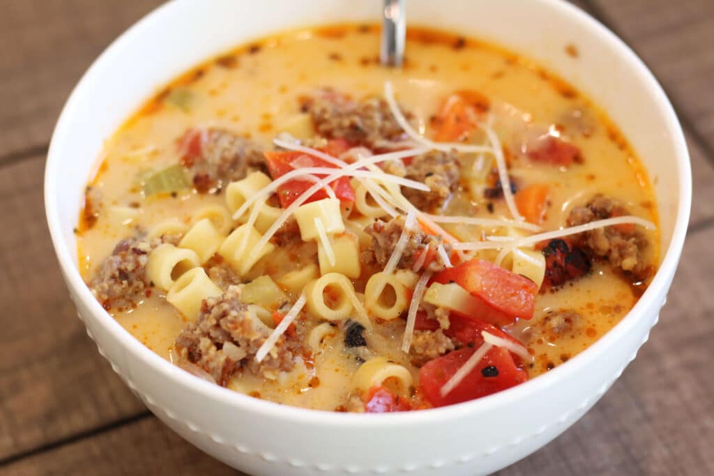 Loaded Parmesan Italian Soup