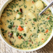 Bacon Cheddar Gnocchi Soup