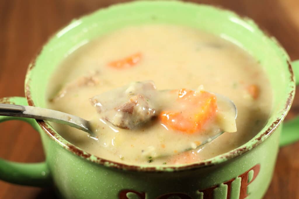 Instant Pot or Crockpot Steak and Potato Winter Soup