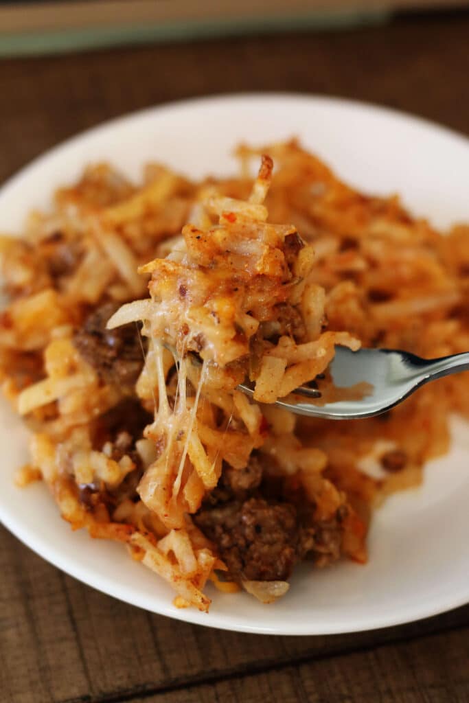 Taco Tuesday Hashbrown Casserole