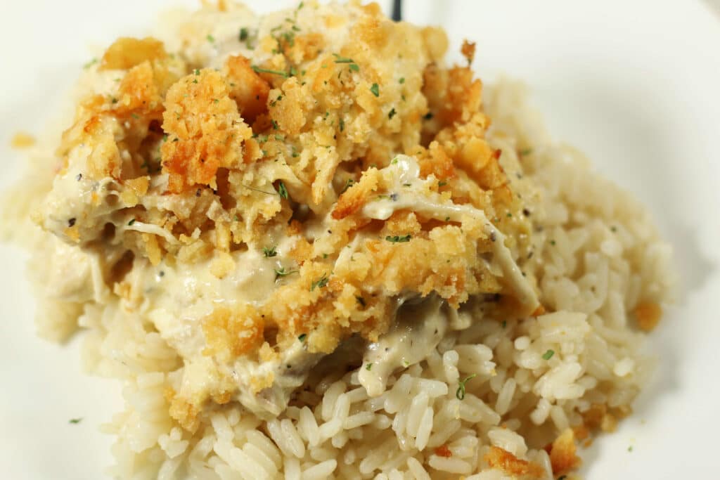 Ritz Cracker Chicken Casserole