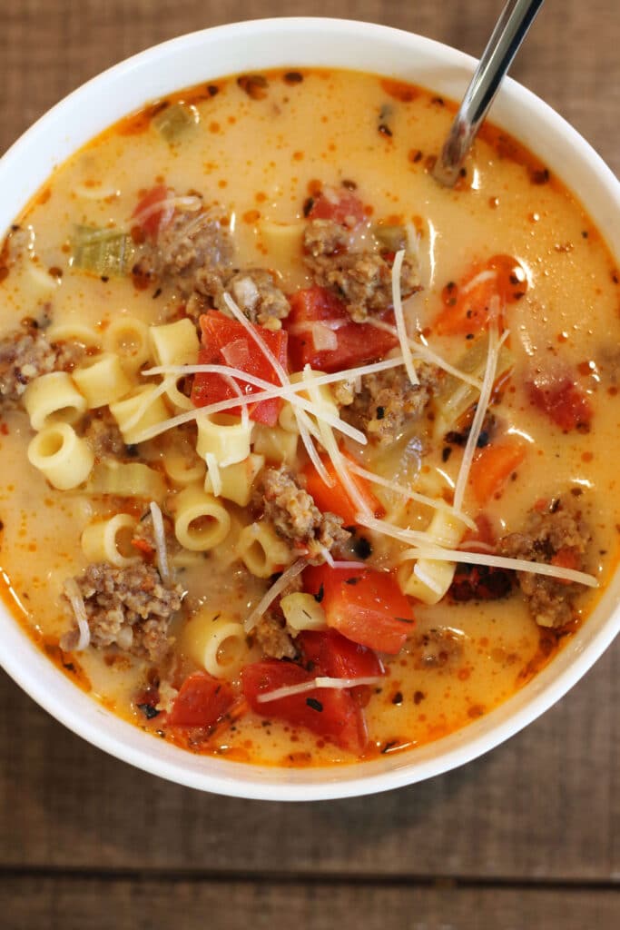Loaded Parmesan Italian Soup