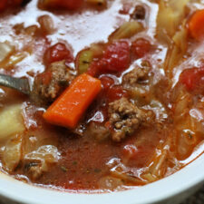 Hearty Cabbage Ground Beef Soup