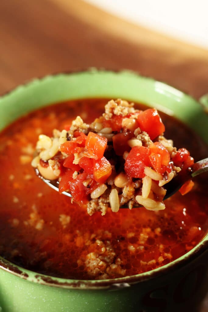 Quick Hoppin John Soup