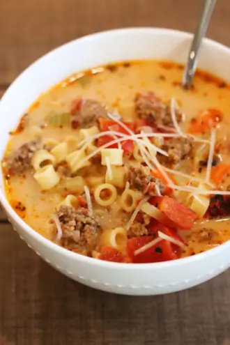 Loaded Parmesan Italian Soup