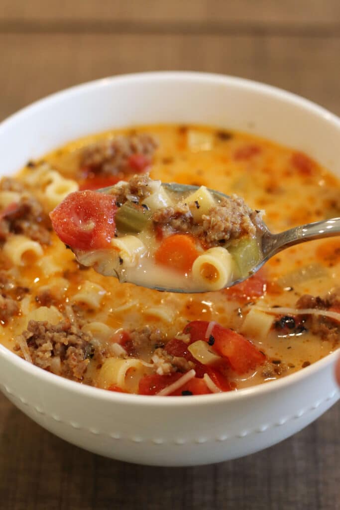 Loaded Parmesan Italian Soup