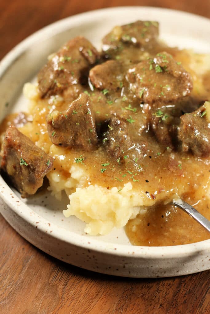 Instant Pot or Crockpot Garlic Butter Beef and Potatoes