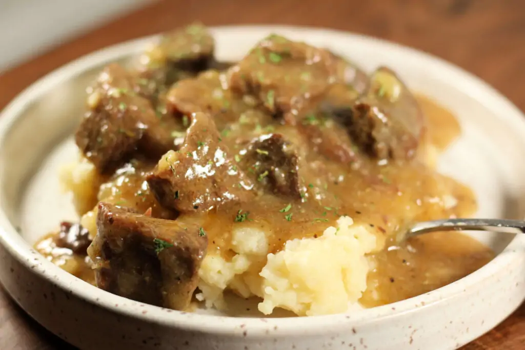 Instant Pot or Crockpot Garlic Butter Beef and Potatoes