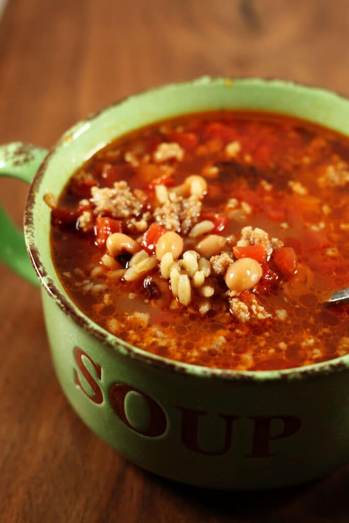 Quick Hoppin John Soup