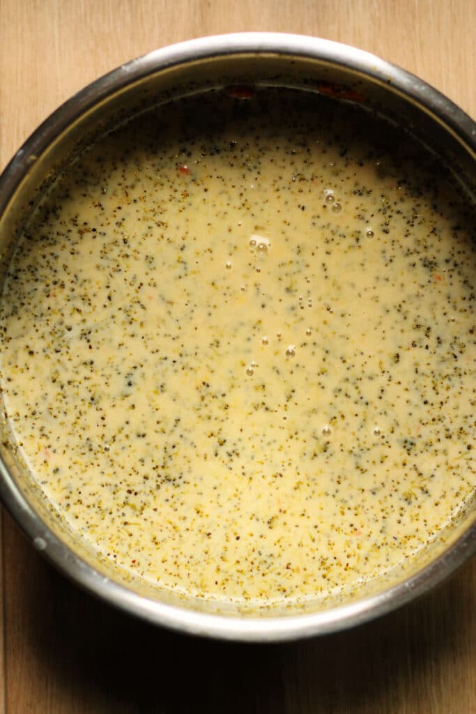 High Protein Broccoli Cheddar Soup