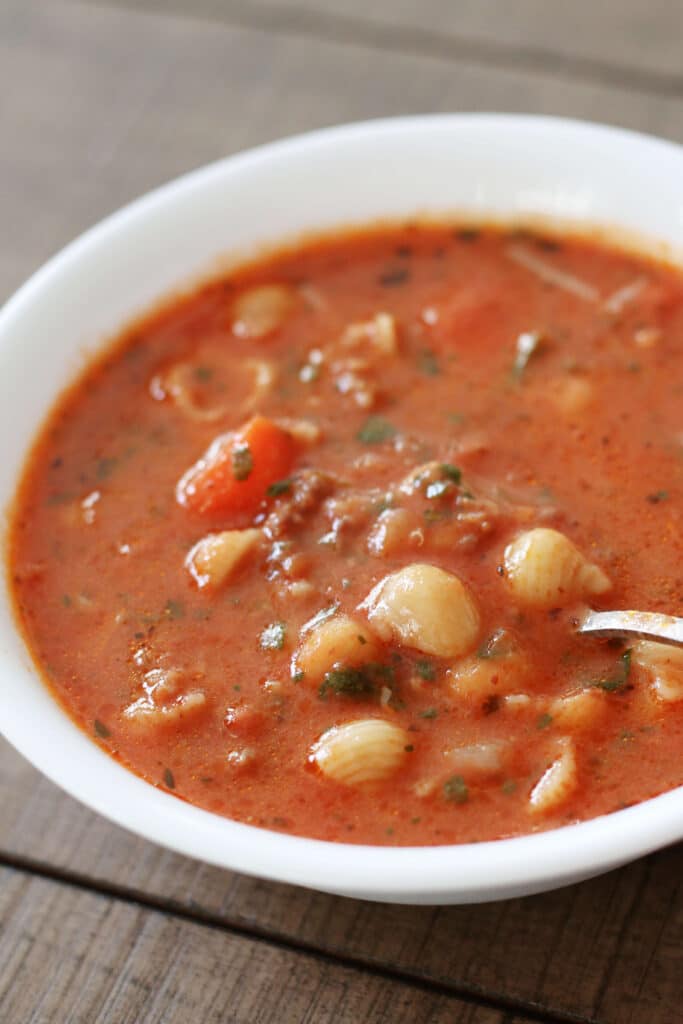 Creamy Parmesan Italian Sausage Soup