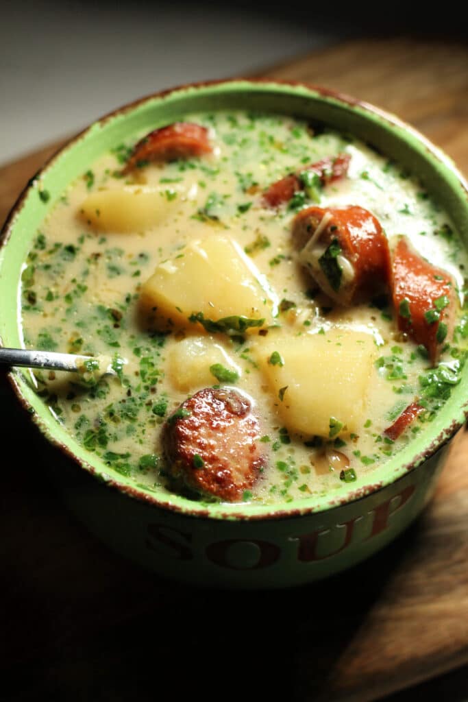 Tuscan Sausage Potato Soup