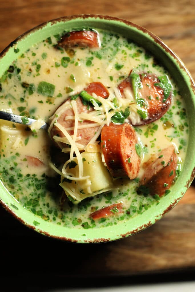 Tuscan Sausage Potato Soup