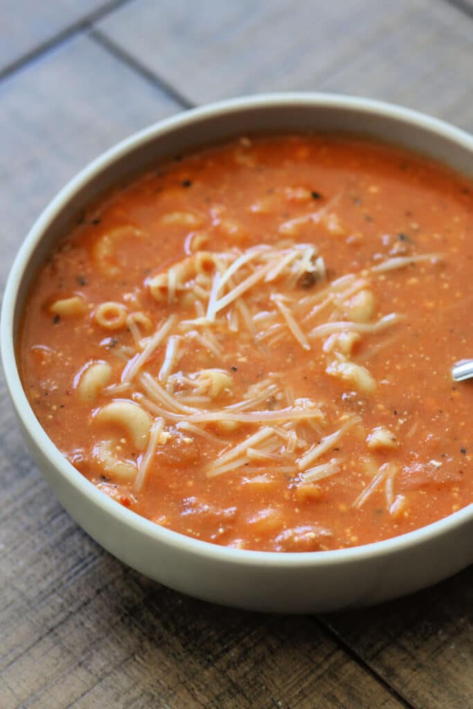 Creamy Ground Beef Tomato Soup