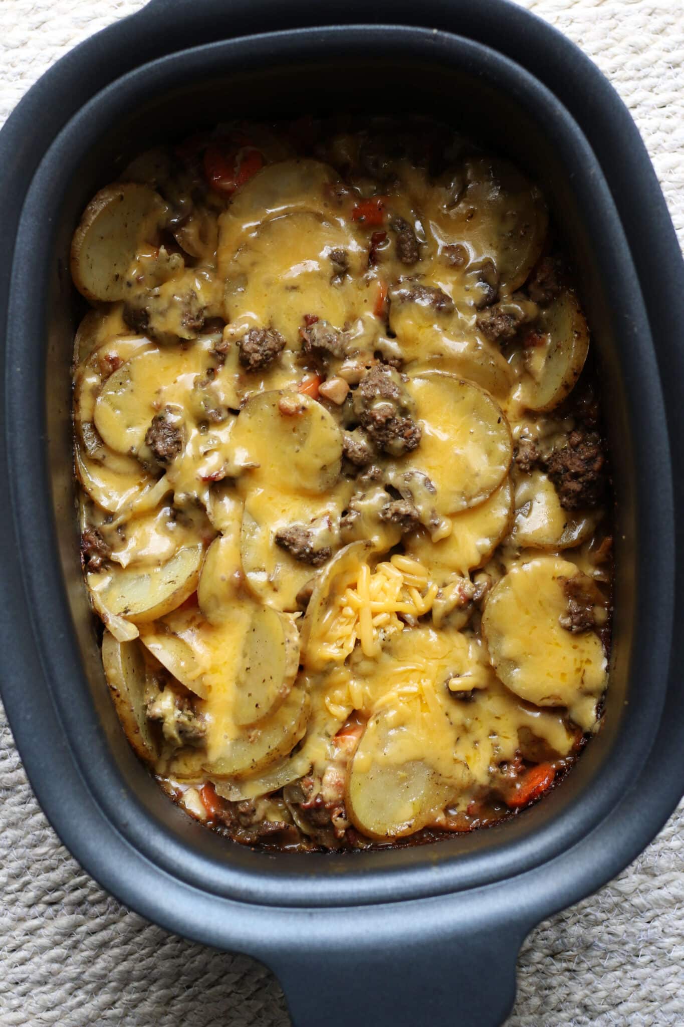 Hobo Ground Beef Casserole - 365 Days of Slow Cooking and Pressure Cooking