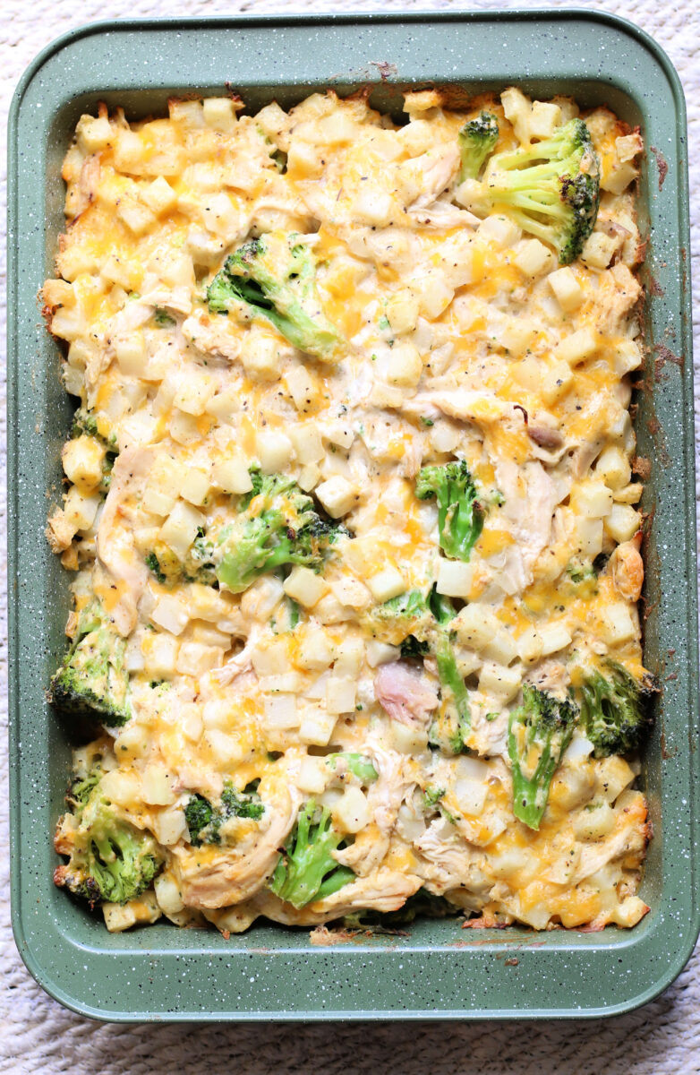 Cheesy Chicken Hashbrown Casserole