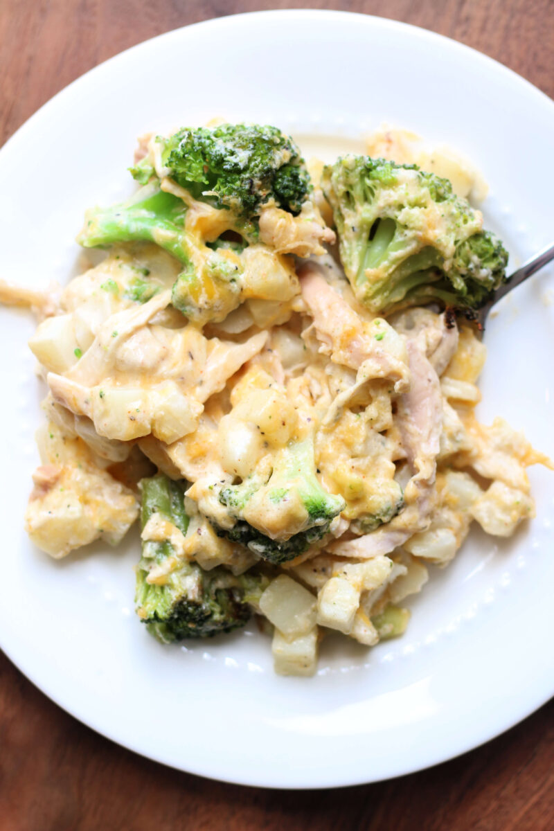 Cheesy Chicken Hashbrown Casserole