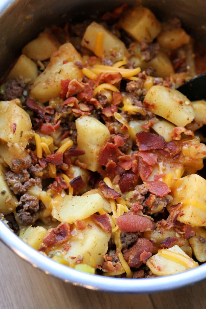Cheesy Ranch Beef Potato Bake