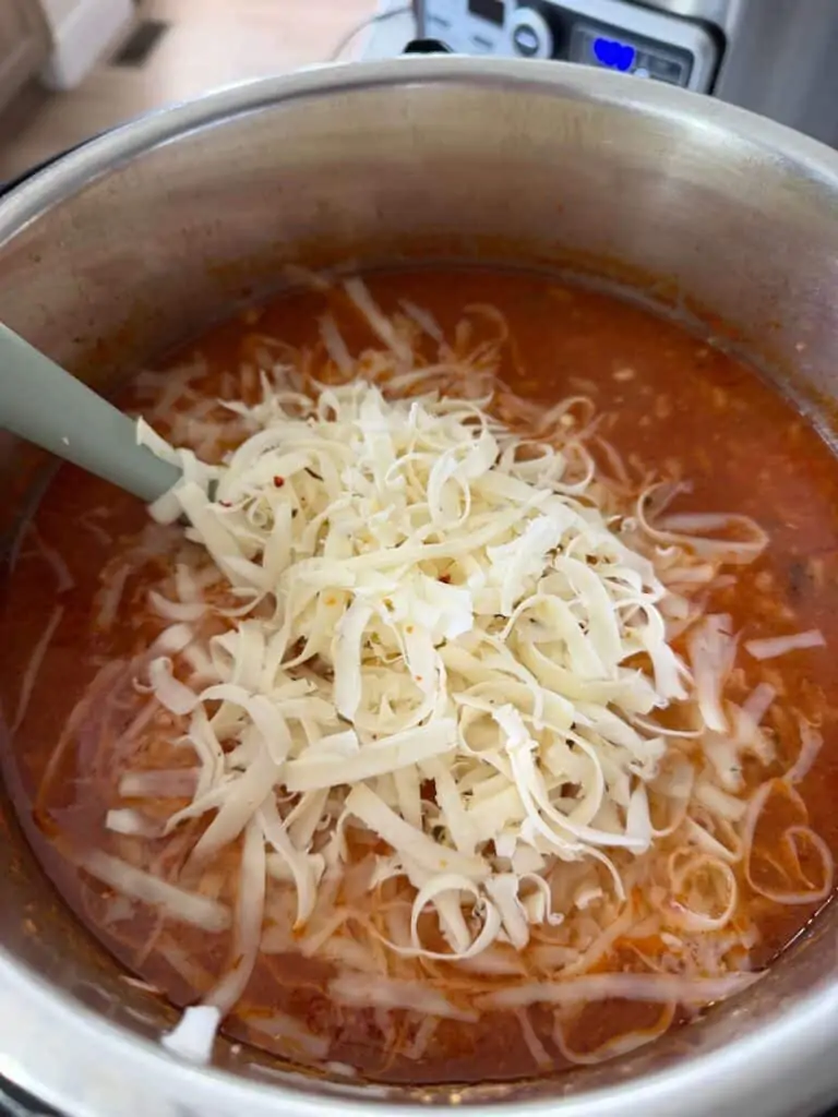 Pepper Jack Chicken Fajita Soup