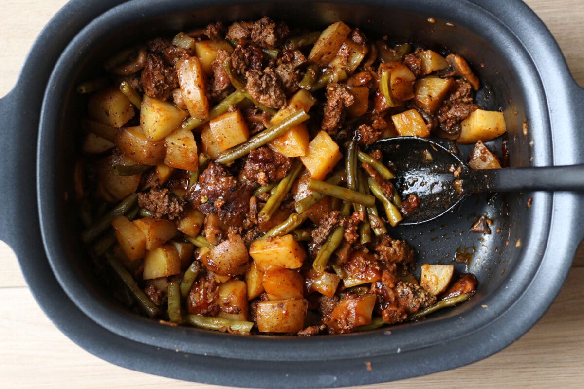 Crockpot Salisbury Steak Casserole