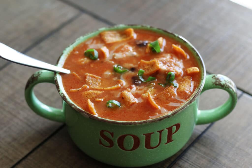 Pepper Jack Chicken Fajita Soup