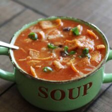 Pepper Jack Chicken Fajita Soup