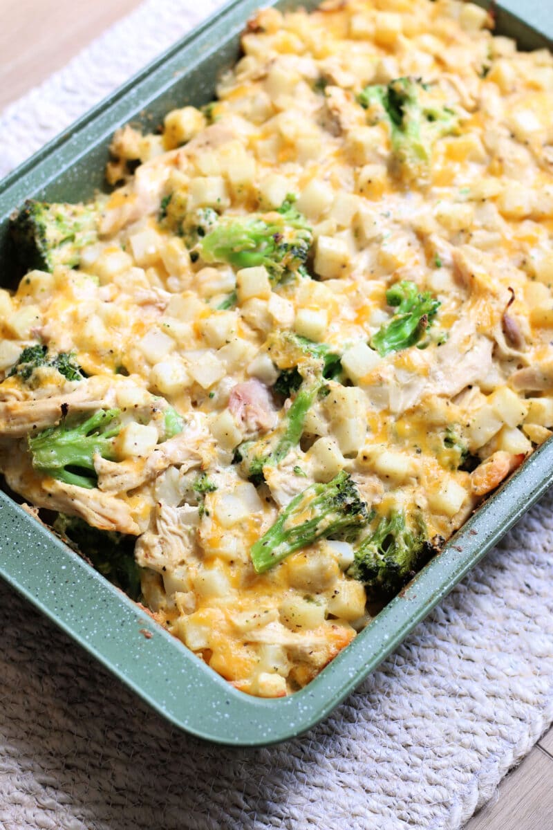 Cheesy Chicken Hashbrown Casserole