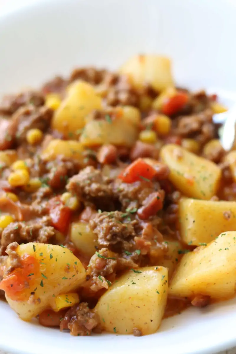 Cowboy Beef Potato Casserole
