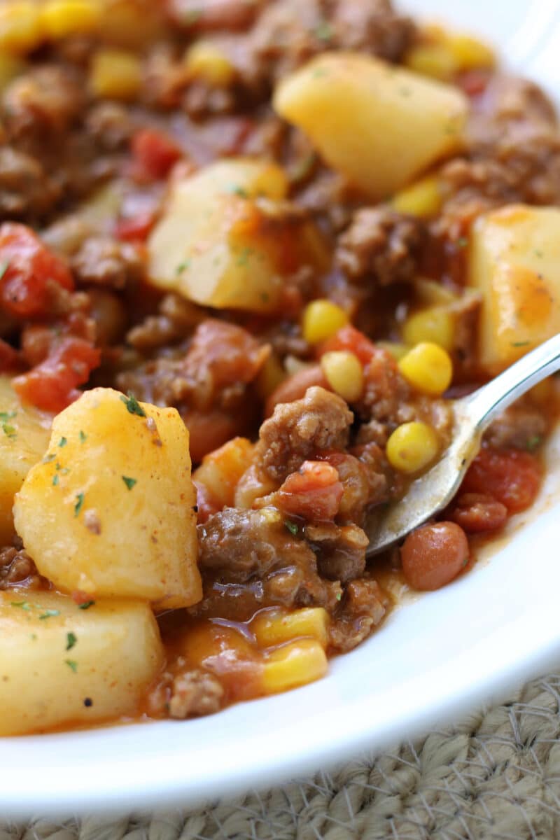 Cowboy Beef Potato Casserole