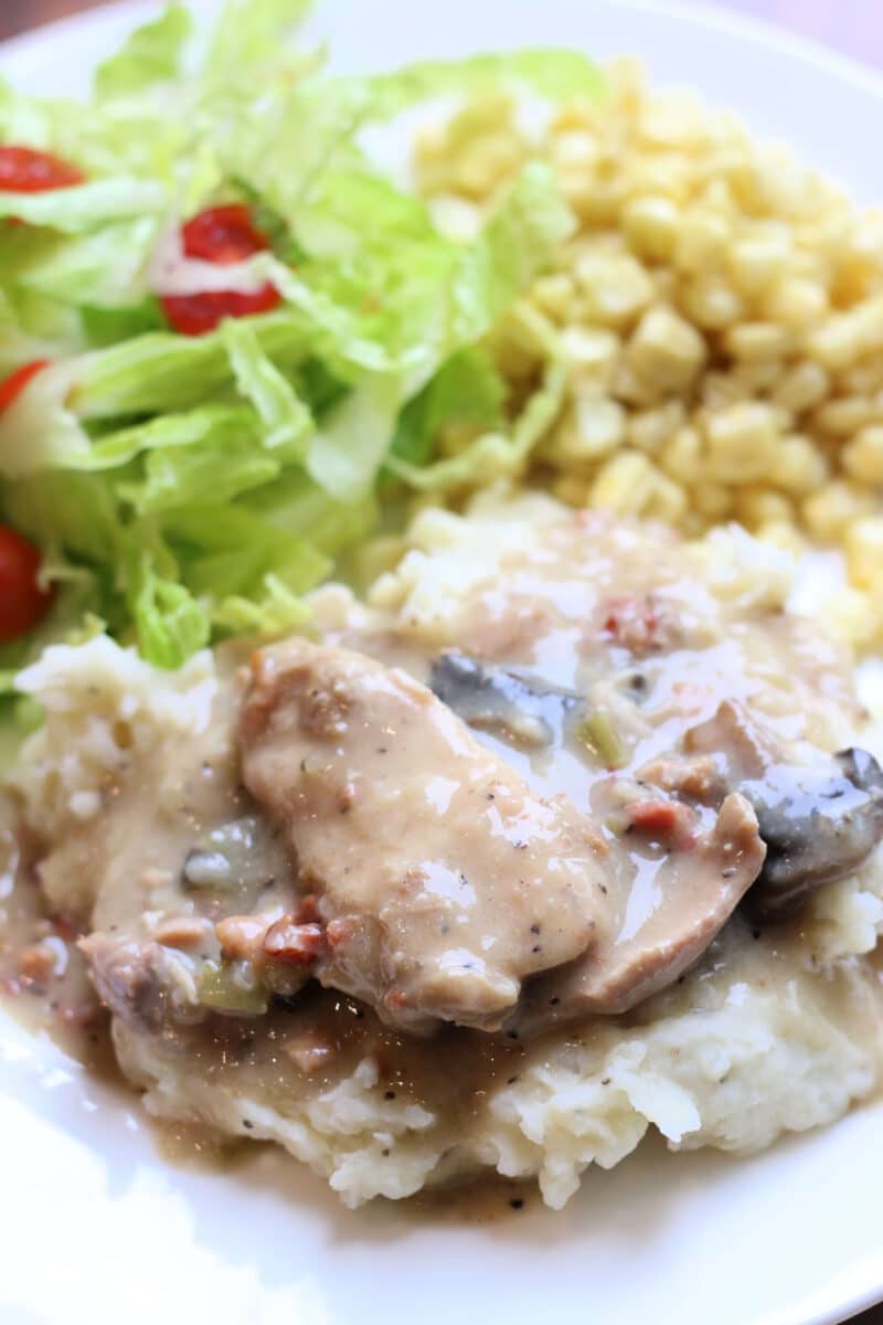 Bacon Mushroom Chicken and Gravy