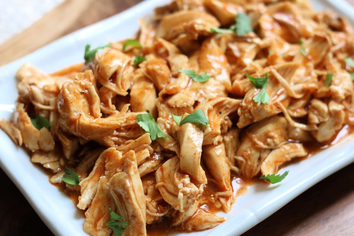Crockpot 3-Ingredient Taco Chicken