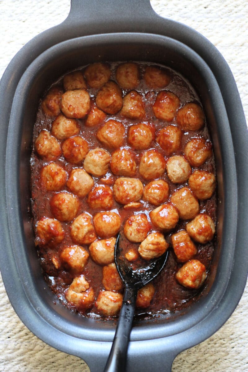 Slow Cooker Dr Pepper Meatballs