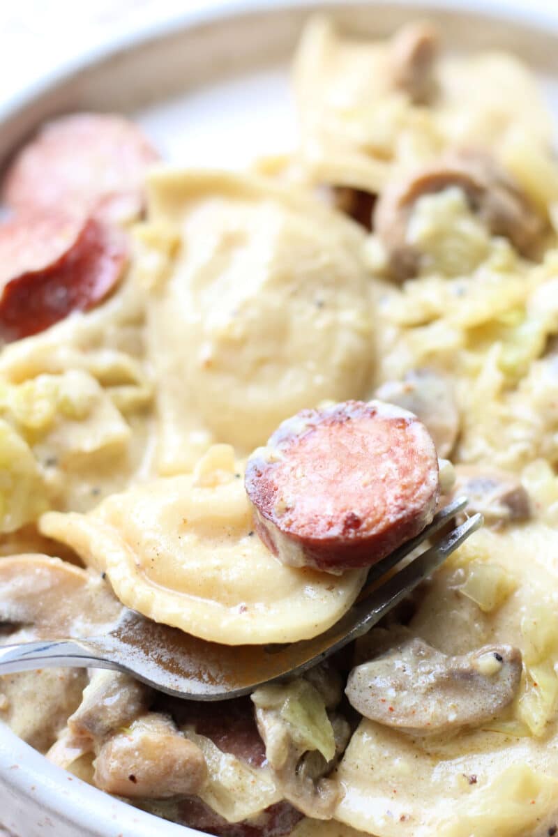 Pierogi Cabbage Casserole
