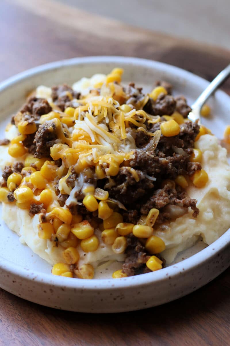 Country Meat and Mashed Potato Casserole
