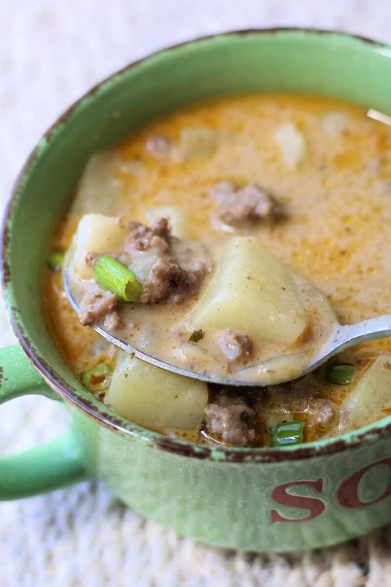 Ranch Cheesy Beef and Potato Soup